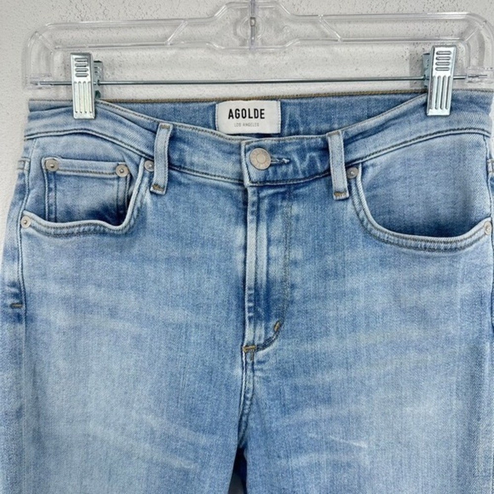 AGOLDE Los Angeles Denim Jeans Sophie Size 28 Light Wash High Rise Classic‎ - Picture 3 of 9